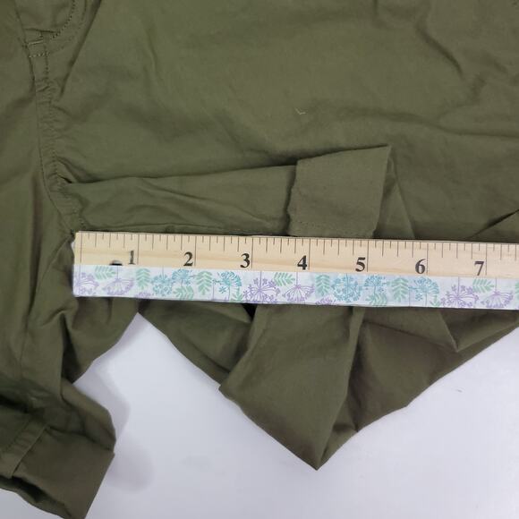 Lauren Ralph Lauren Shorts Womens Petite 8 Green Khaki Ladies Casual - Picture 8 of 9